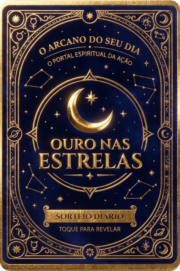 Dorso da Carta de Tarô - Ouro nas Estrelas